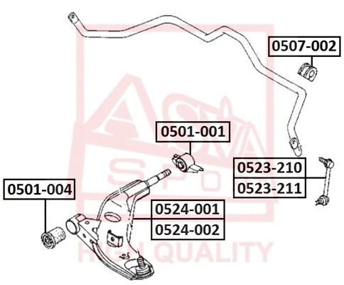 Link/Coupling Rod, stabiliser bar (0523-210)
