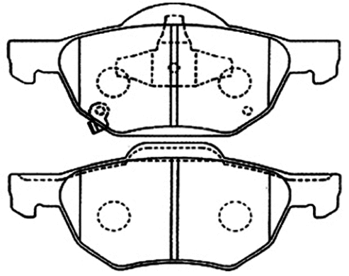 Brake Pad Set, disc brake (AKD-1293)