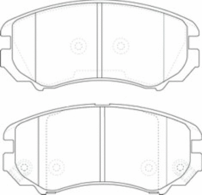 Brake Pad Set, disc brake (AKD-03773)