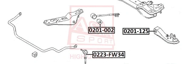Link/Coupling Rod, stabiliser bar (0223-FW34)