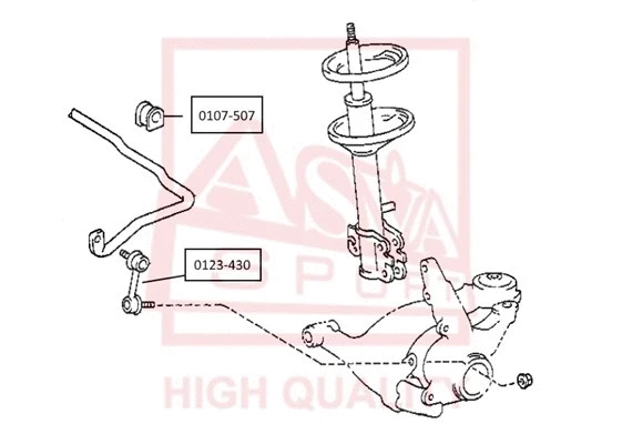 Link/Coupling Rod, stabiliser bar (0123-430)