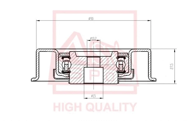 Tensioner Pulley, V-belt (MTBP-027)
