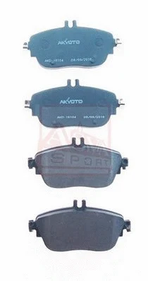 Brake Pad Set, disc brake (AKD-16104)