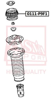 Mounting, shock absorber (0111-P9F1)