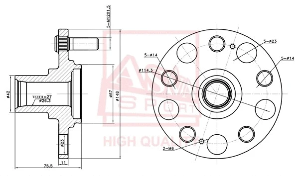 Wheel Hub (HYWH-SANR)