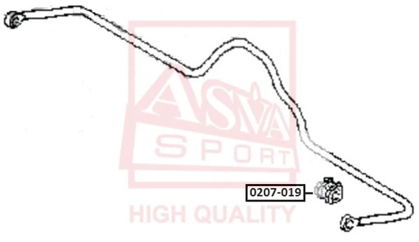 Bushing, stabiliser bar (0207-019)