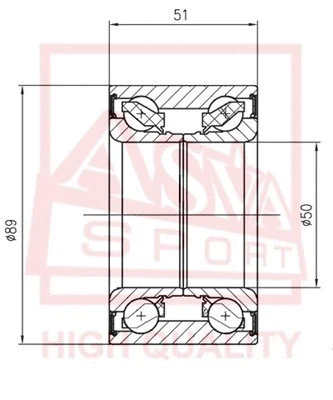 Wheel Bearing (DAC508900051)