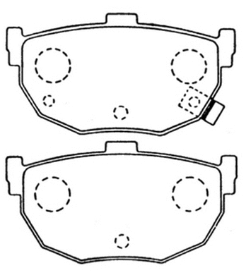 Brake Pad Set, disc brake (AKD-2130)