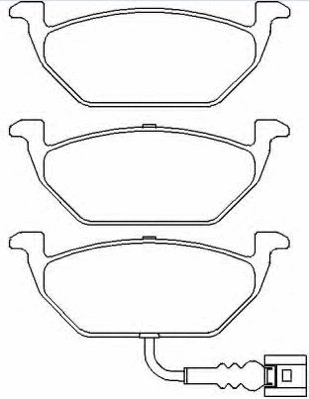 Brake Pad Set, disc brake (AKD-1325)