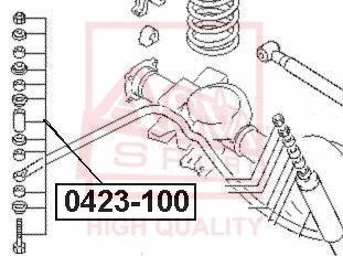 Link/Coupling Rod, stabiliser bar (0423-100)