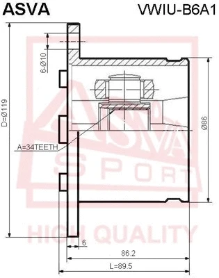 Joint Kit, drive shaft (VWIU-B6A1)