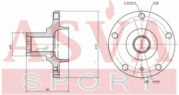 Wheel Hub (BMWH-E53F)