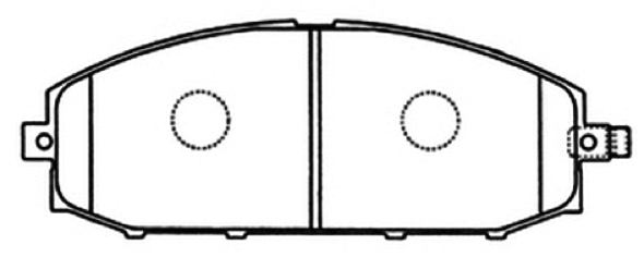 Brake Pad Set, disc brake (AKD-1204)