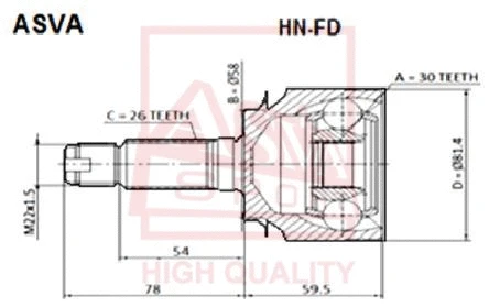 Joint Kit, drive shaft (HN-FD)