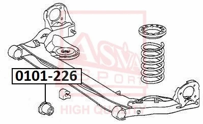 Mounting, control/trailing arm (0101-226)