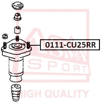 Mounting, shock absorber (0111-CU25RR)