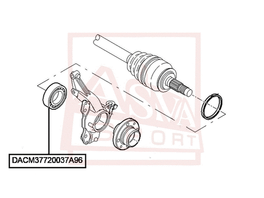 Wheel Bearing (DACM37720037A96)