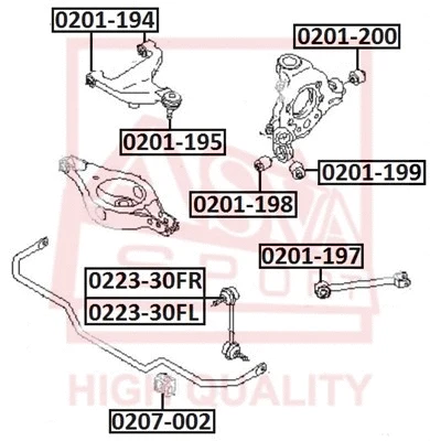 Link/Coupling Rod, stabiliser bar (0223-30FL)