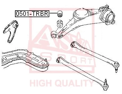 Mounting, control/trailing arm (0501-TRBR)