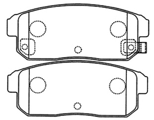Brake Pad Set, disc brake (AKD-1088)