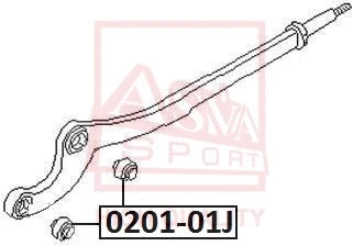 Mounting, control/trailing arm (0201-01J)