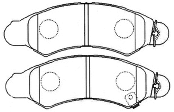 Brake Pad Set, disc brake (AKD-7477)