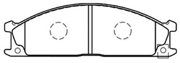 Brake Pad Set, disc brake (AKD-1074)