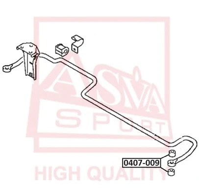 Bushing, stabiliser bar (0407-009)