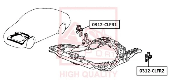 Mounting, engine (0312-CLFR2)