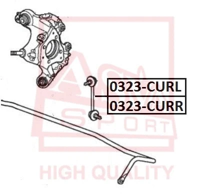Link/Coupling Rod, stabiliser bar (0323-CURR)