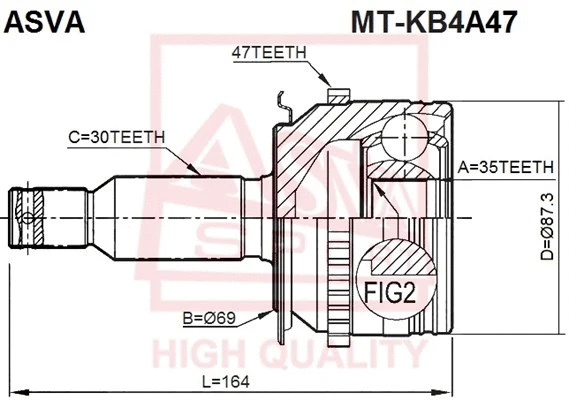 Joint Kit, drive shaft (MT-KB4A47)