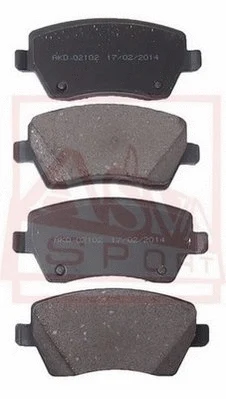 Brake Pad Set, disc brake (AKD-02102)
