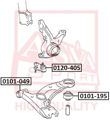 Mounting, control/trailing arm (0101-049)