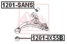 Mounting, control/trailing arm (1201-SANS)