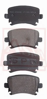 Brake Pad Set, disc brake (AKD-23202)