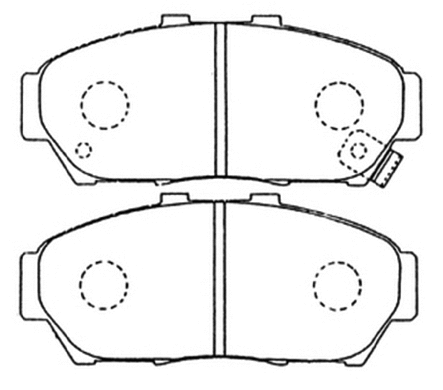 Brake Pad Set, disc brake (AKD-1179)
