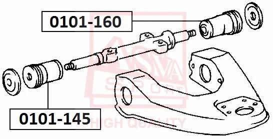 Mounting, control/trailing arm (0101-145)