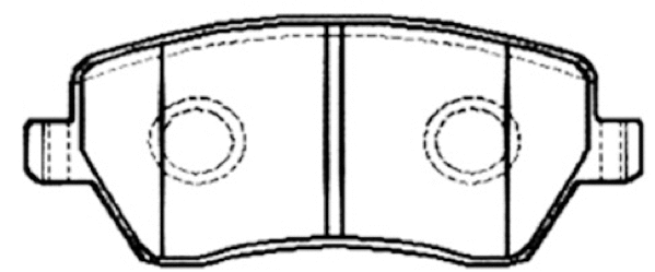 Brake Pad Set, disc brake (AKD-2800)