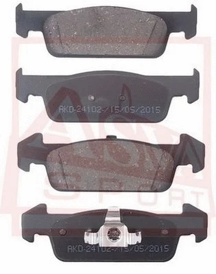 Brake Pad Set, disc brake (AKD-24102)