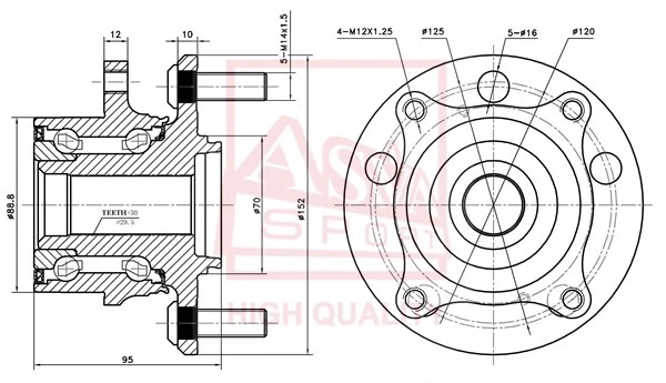 Wheel Hub (HNWH-P2F)