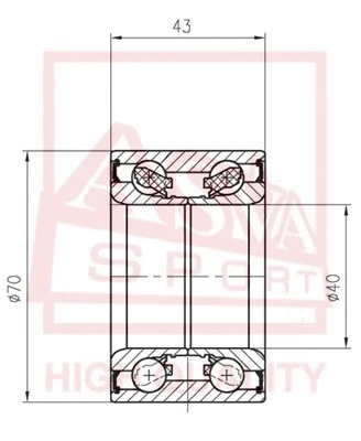 Wheel Bearing (DAC40700043)