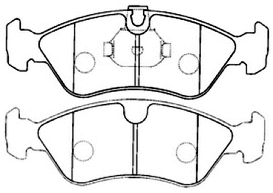 Brake Pad Set, disc brake (AKD-1234)
