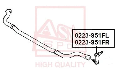 Link/Coupling Rod, stabiliser bar (0223-S51FL)