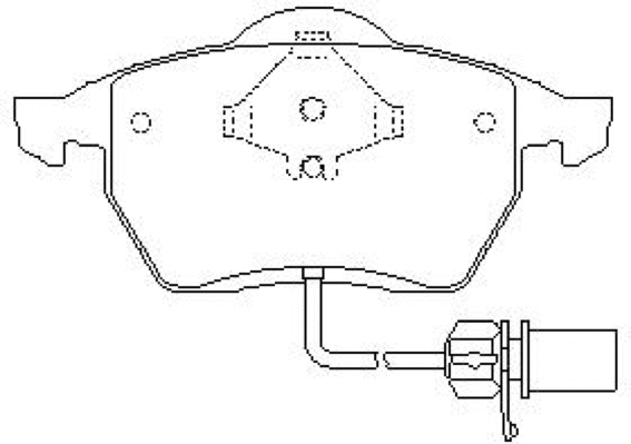 Brake Pad Set, disc brake (AKD-1030)