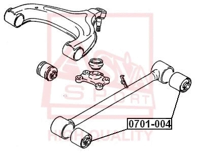Mounting, control/trailing arm (0701-004)