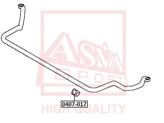 Bushing, stabiliser bar (0407-017)