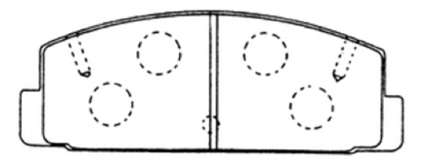 Brake Pad Set, disc brake (AKD-1076)