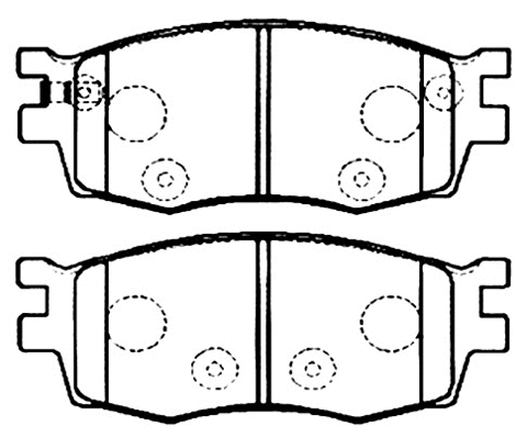 Brake Pad Set, disc brake (AKD-0435)