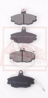 Brake Pad Set, disc brake (AKD-13103)