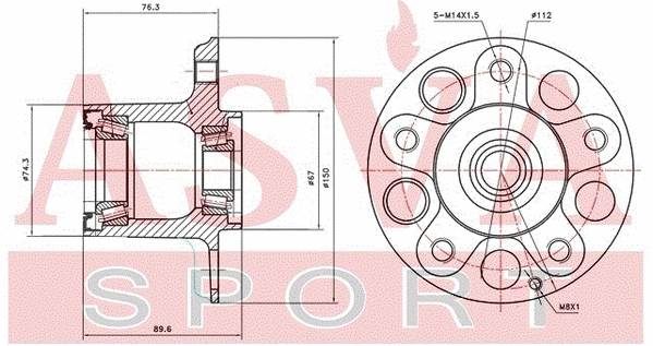 Wheel Hub (MBWH-204K)